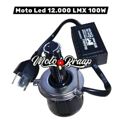 Bombillo led moto led 12.000 lmx 100 W H4