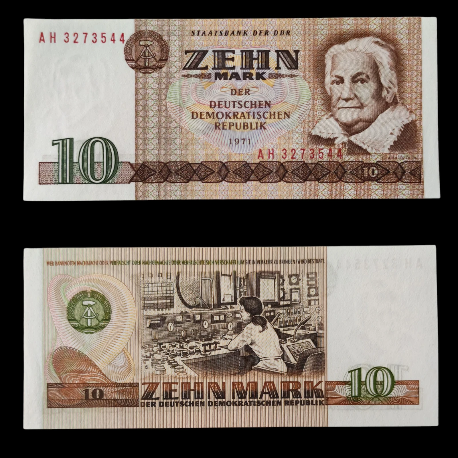 ° Alemania Democrática 10 Marcos UNC