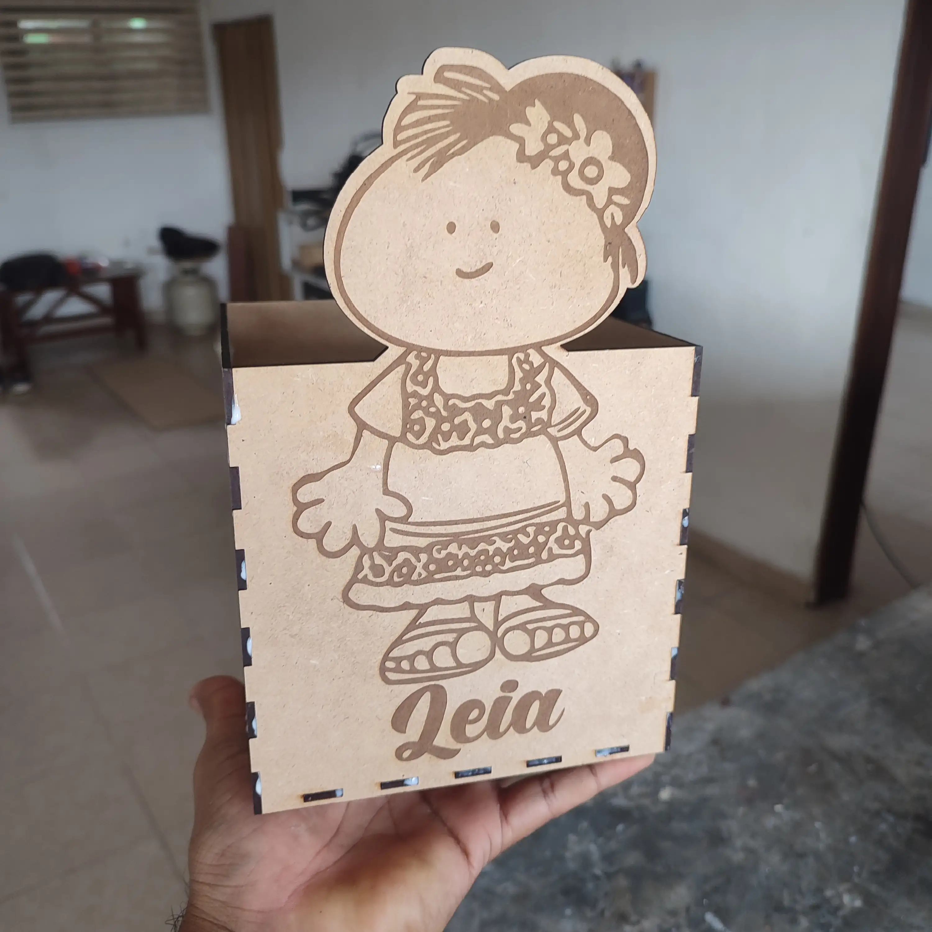Caja para fiestas regalo sin tapa con diseño  3