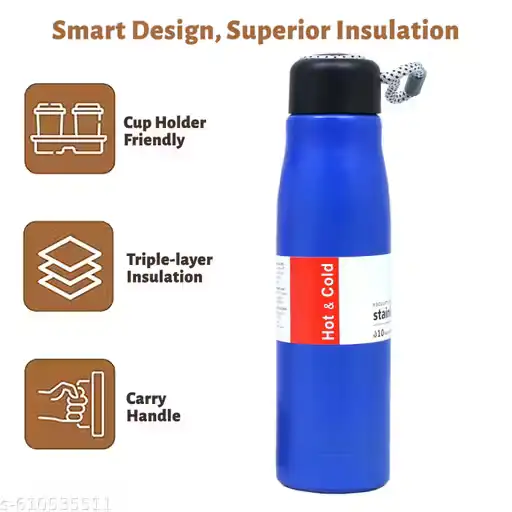 Botella Térmica Acero Inoxidable 550ml - azul 2