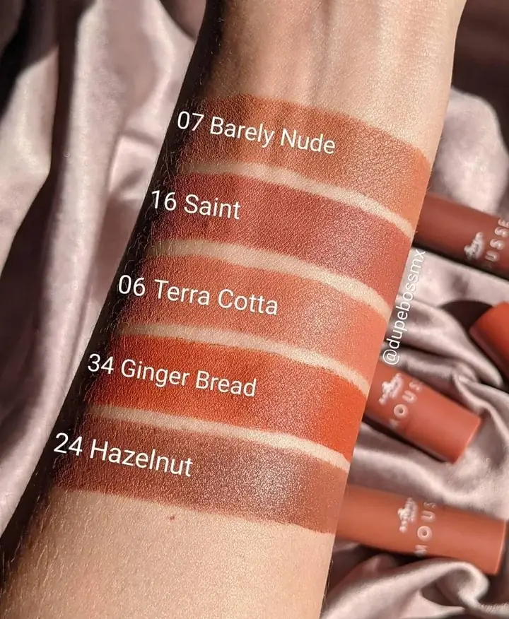 TOP FIVE SET DE 5 LABIALES MATE MOUSSE COLECCIÓN NUDES 3