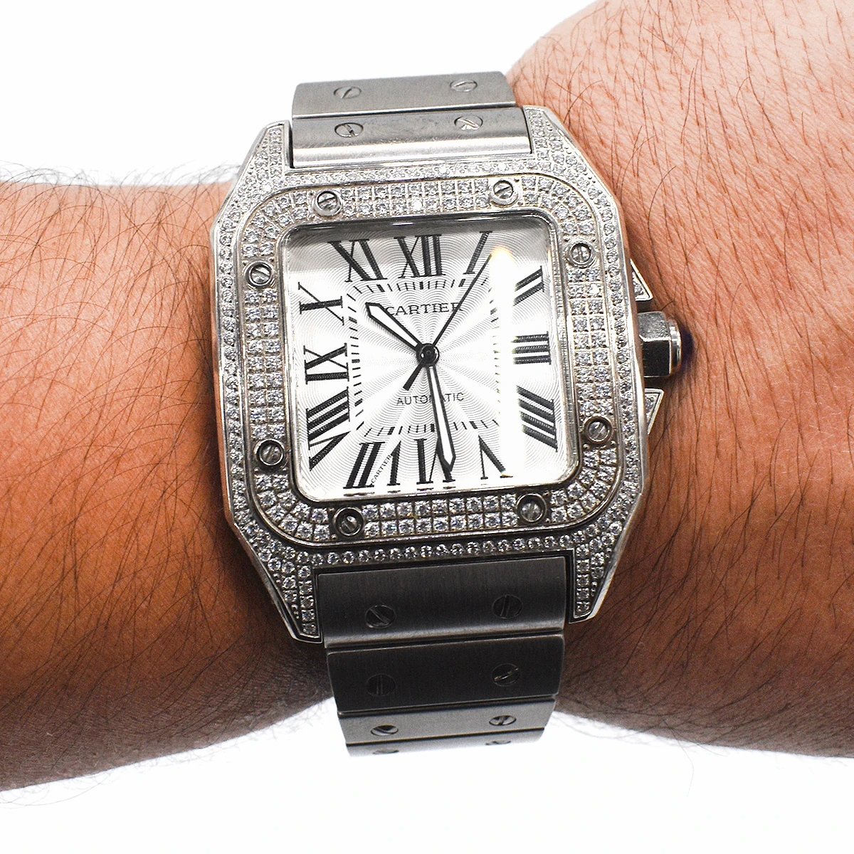 Santos Cartier Con Incrustaciones