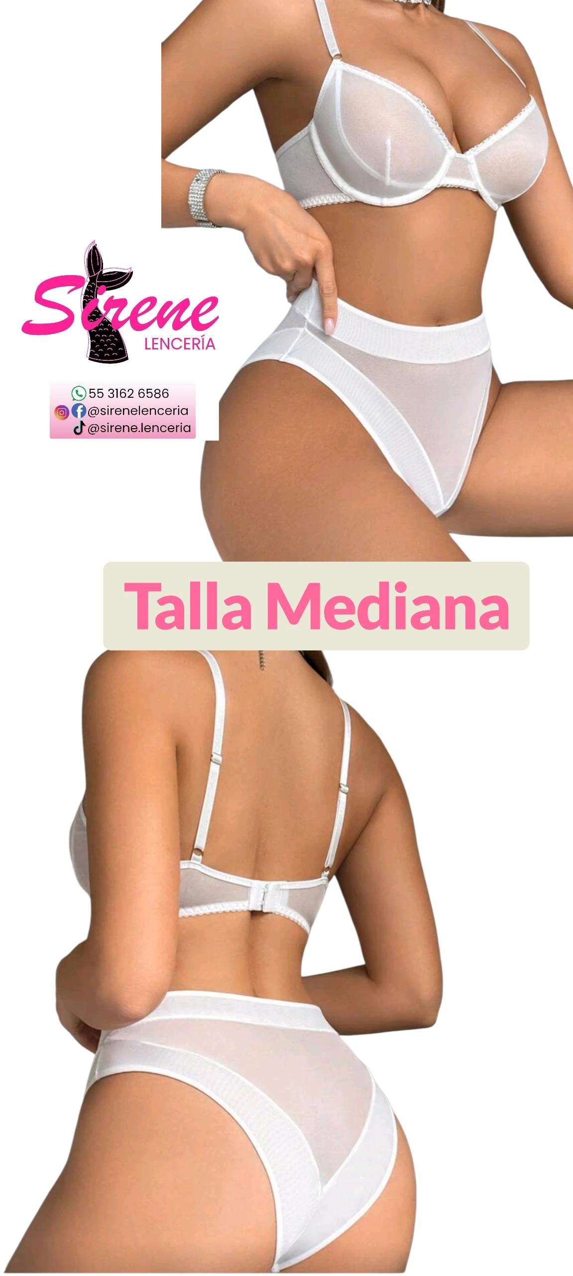 Talla Mediana Blanco 2