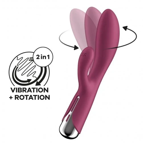 Santisfyer Spinning Rabbit 1 vibrador de punto G y clitoris con rotacion
