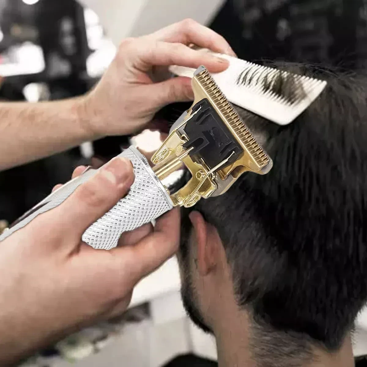 Afeitadora y Cortadora De Pelo Inalámbrica Profesional Con Cuchilla En T 3