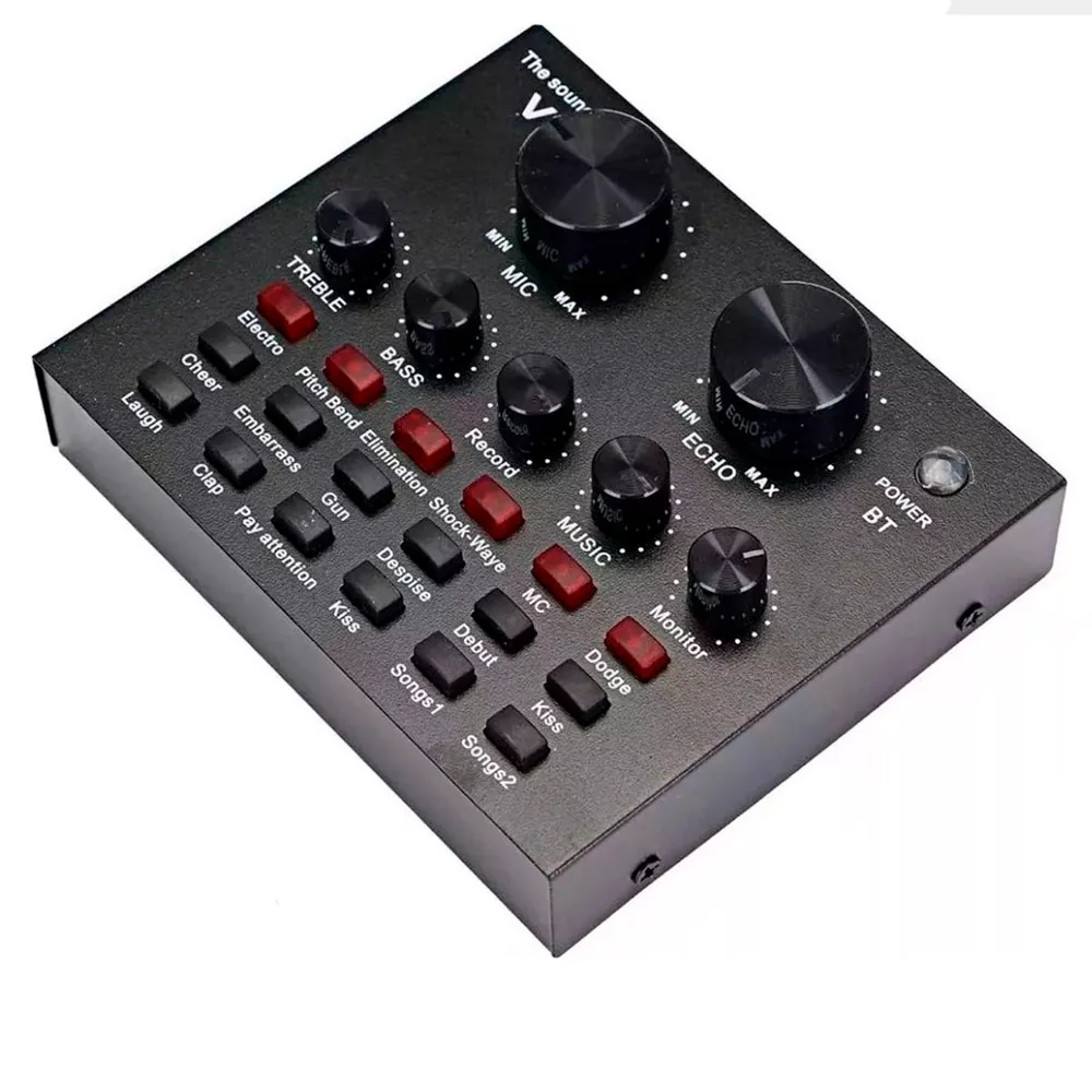 Micrófono Con Tarjeta De Sonido Profesional  6