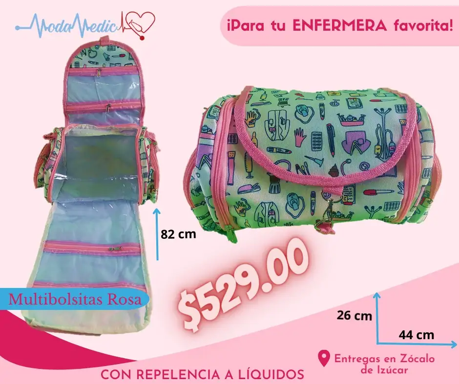 Mumtibolsita rosa o azul cielo.