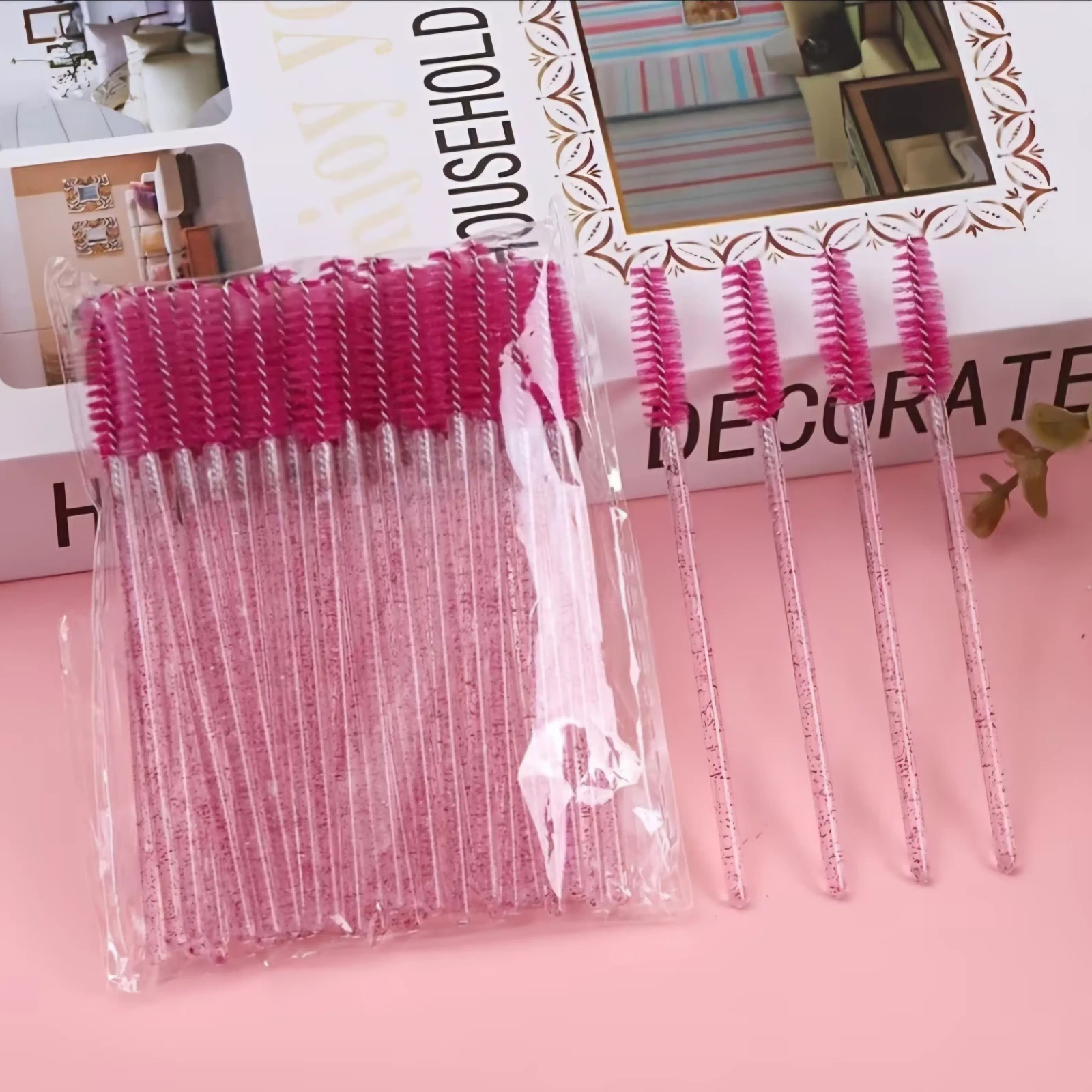 Set 10 Cepillos Descartables para Cejas y Pestañas 2