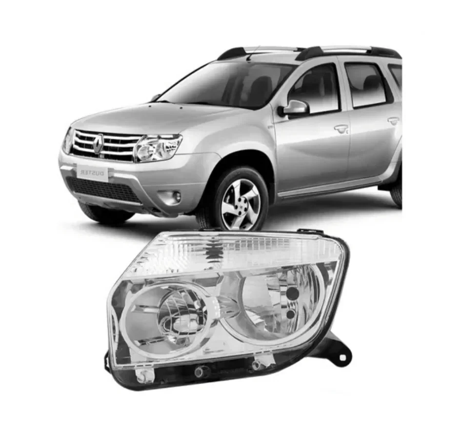Farol Renault Duster 2011-2015 cromado