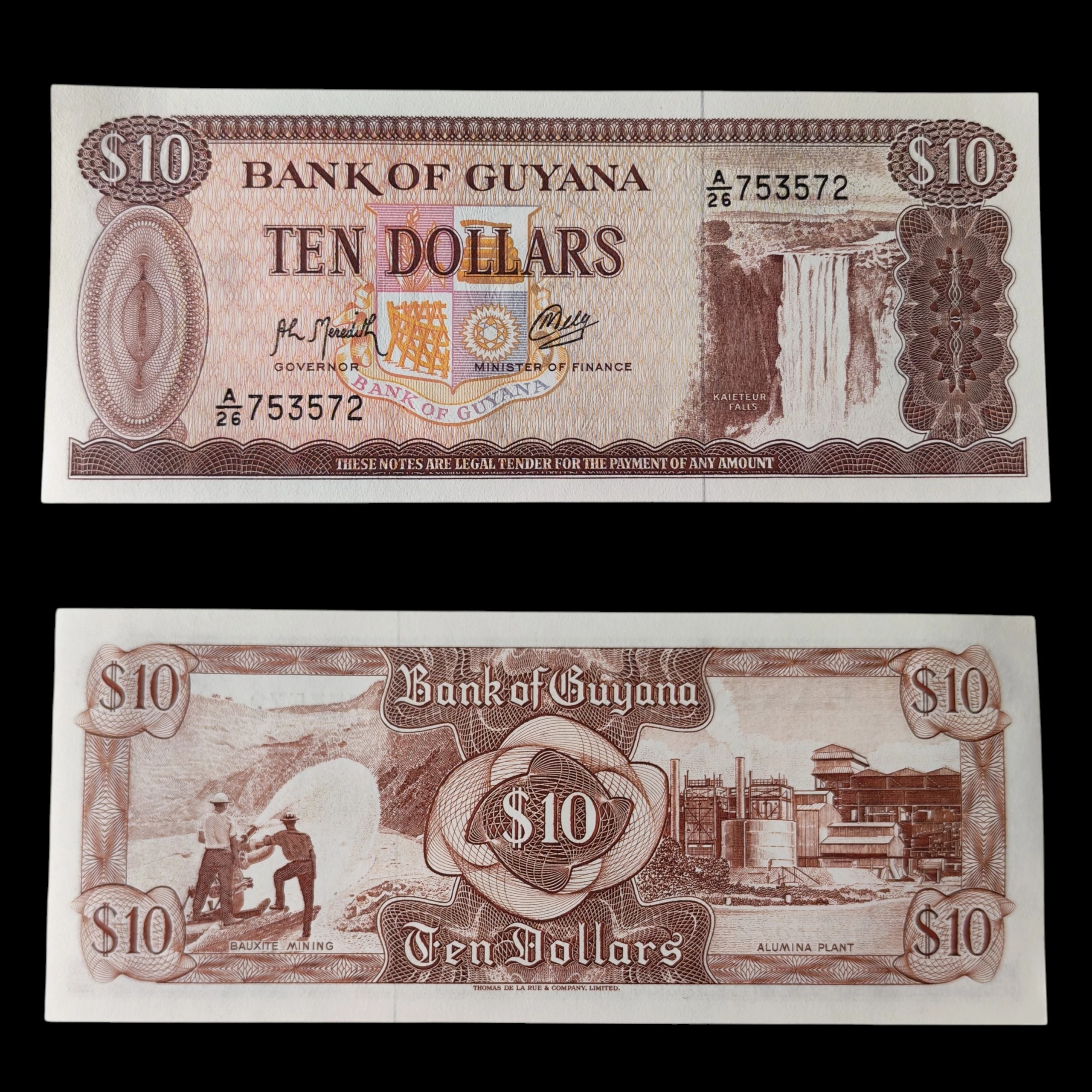 ° Guyana 10 dolares UNC