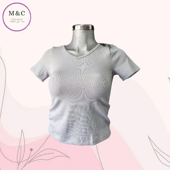 Blusa unitalla licra manga corta 4