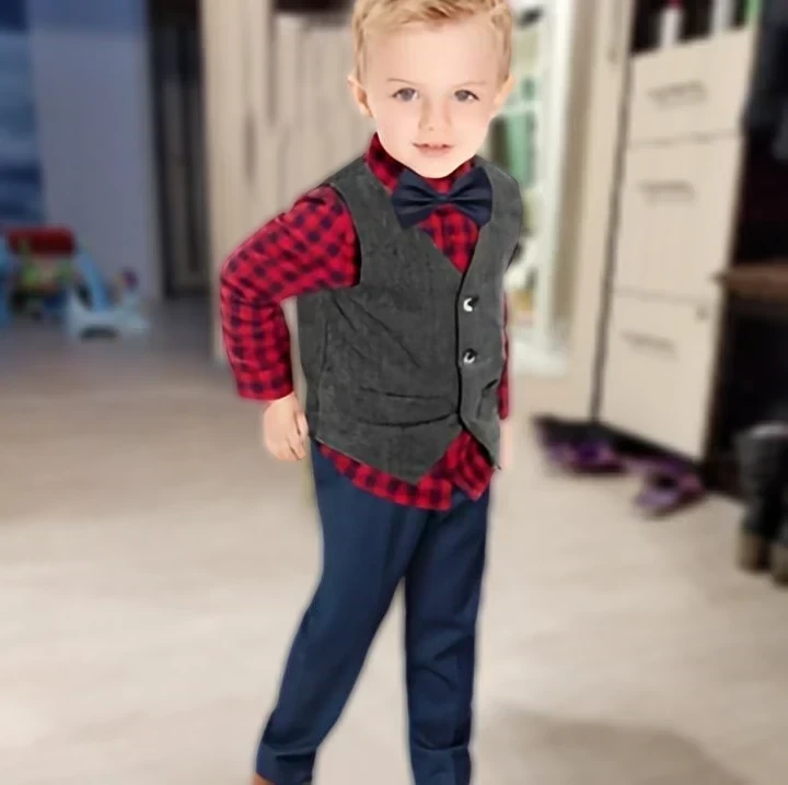 TRAJE ELEGANTE LARGO Cro