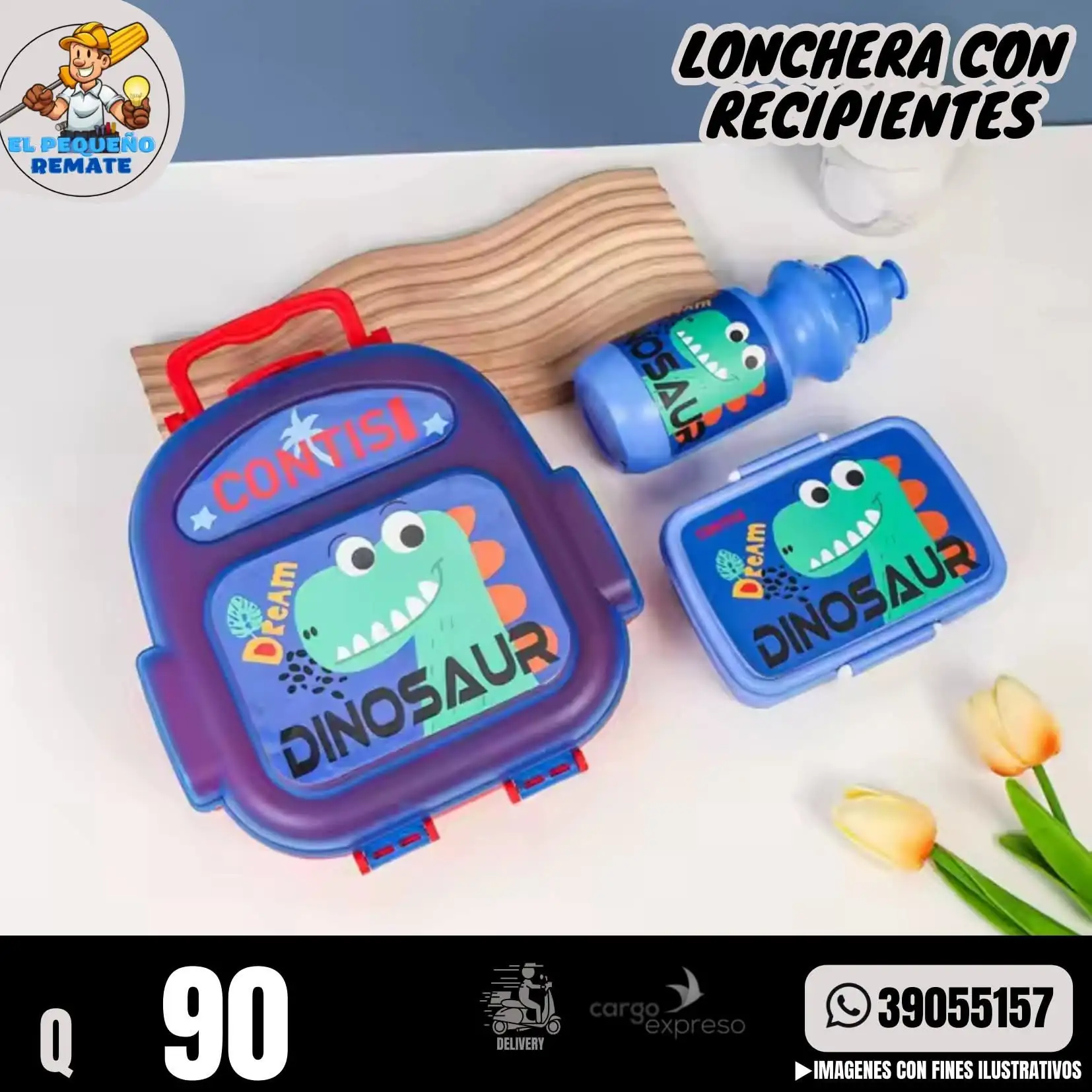 LONCHERA CON RECIPIENTES 3