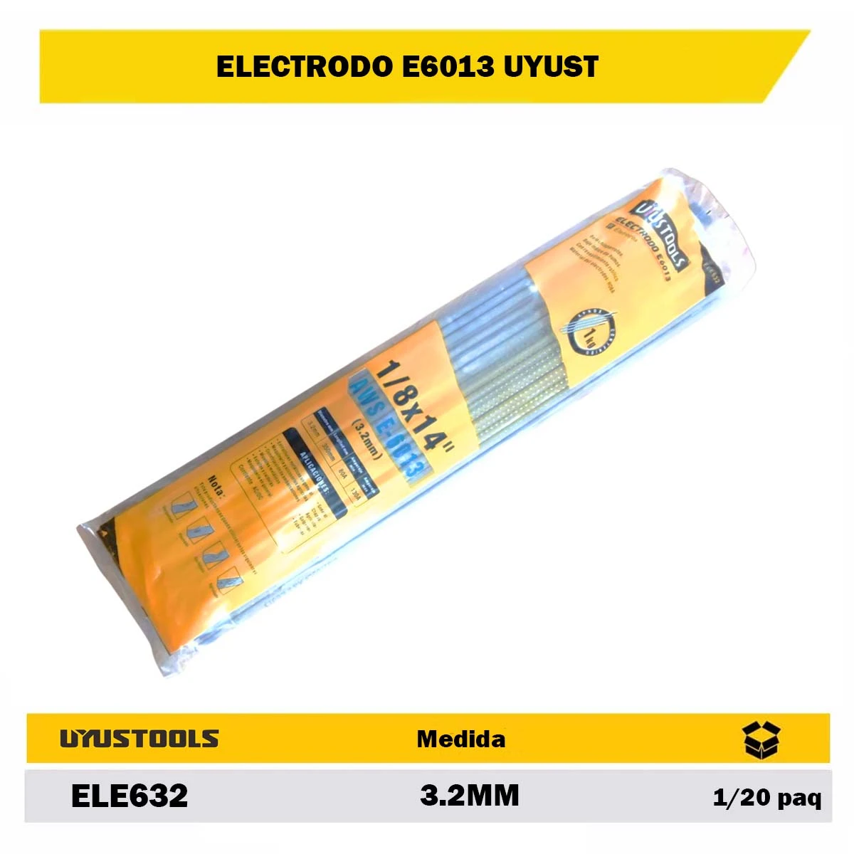 ELECTRODO UYUST E6013 1/8" (3.2MM) 
