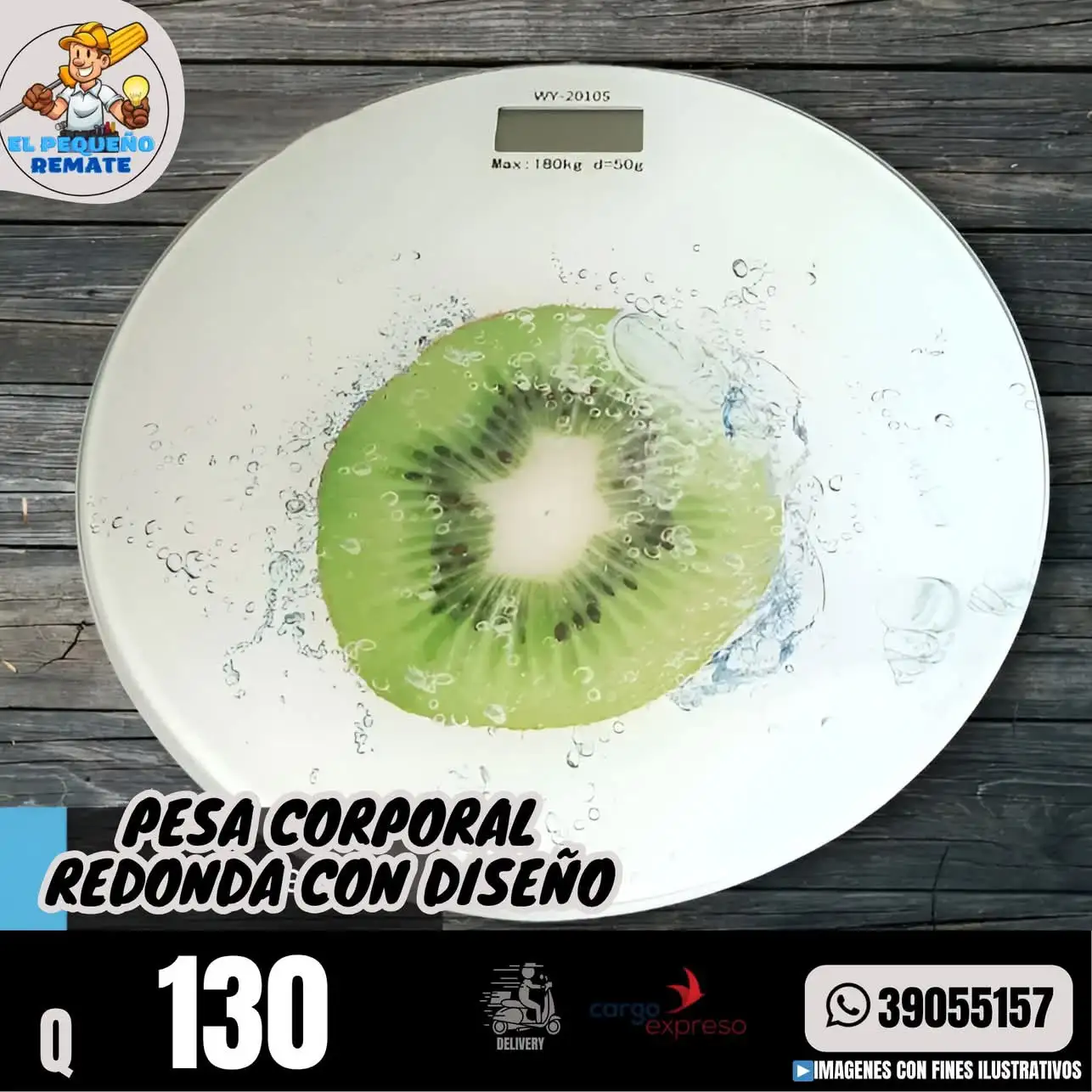 PESA CORPORAL REDONDA CON DISEÑO 3