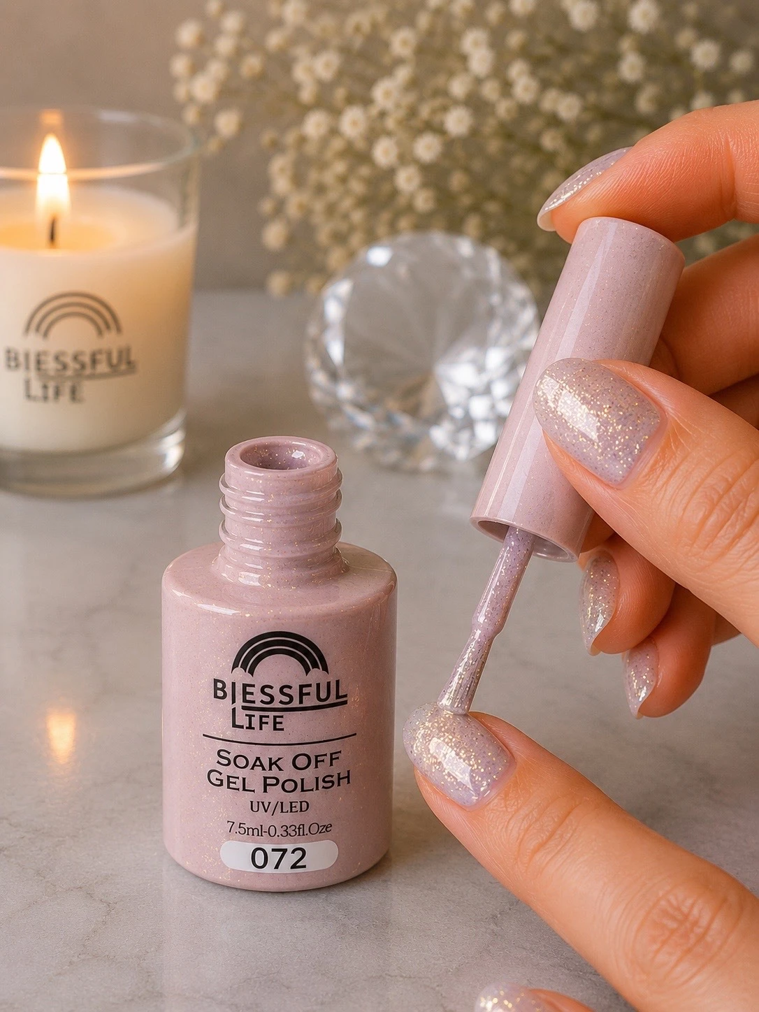 biessful life esmalte semi permanente tono 072