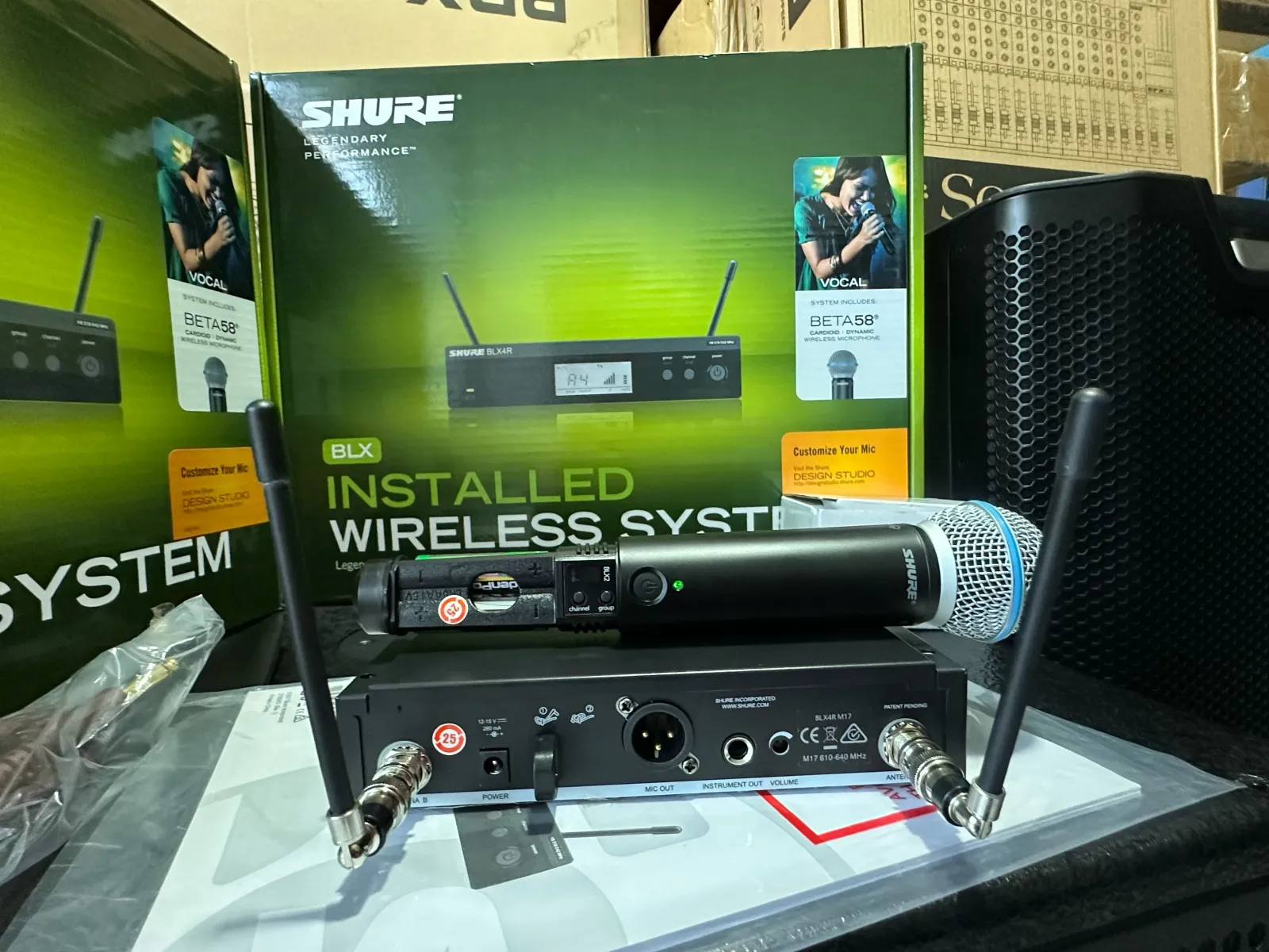 MICROFONO SHURE BLX4R BETA 58A ORIGINAL  3
