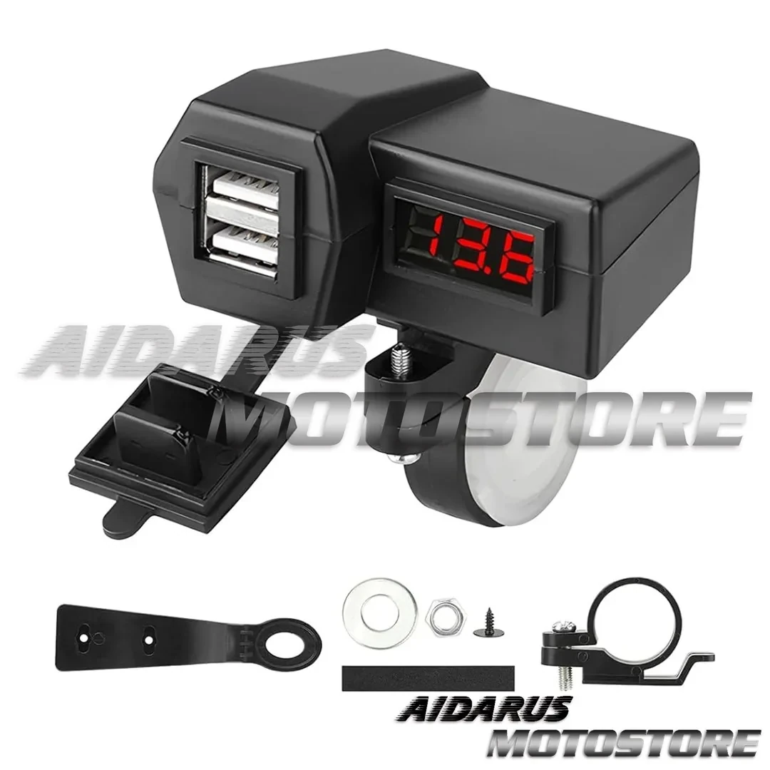 CARGADOR DOBLE USB Y LECTOR DE VOLTAJE