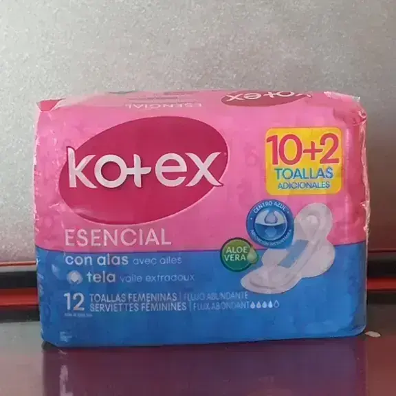 Kotex esencial de 12 unidades 