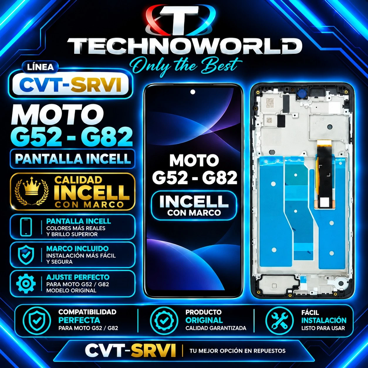 Mod cvt G52 G82 incel con marco 