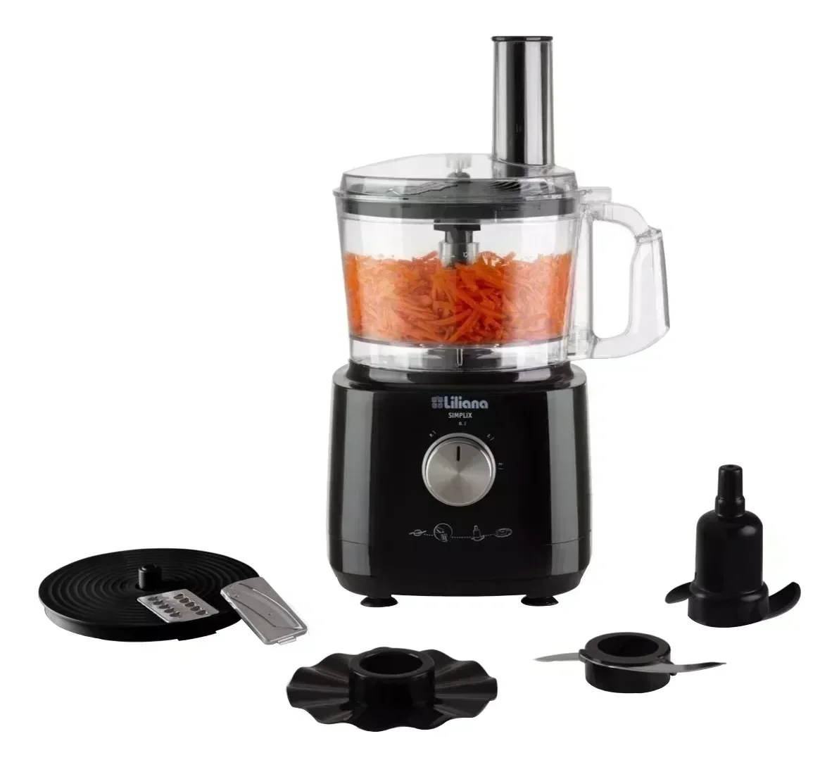 Multiprocesadora Liliana Simplix AM700 700W negra 220V - 240V