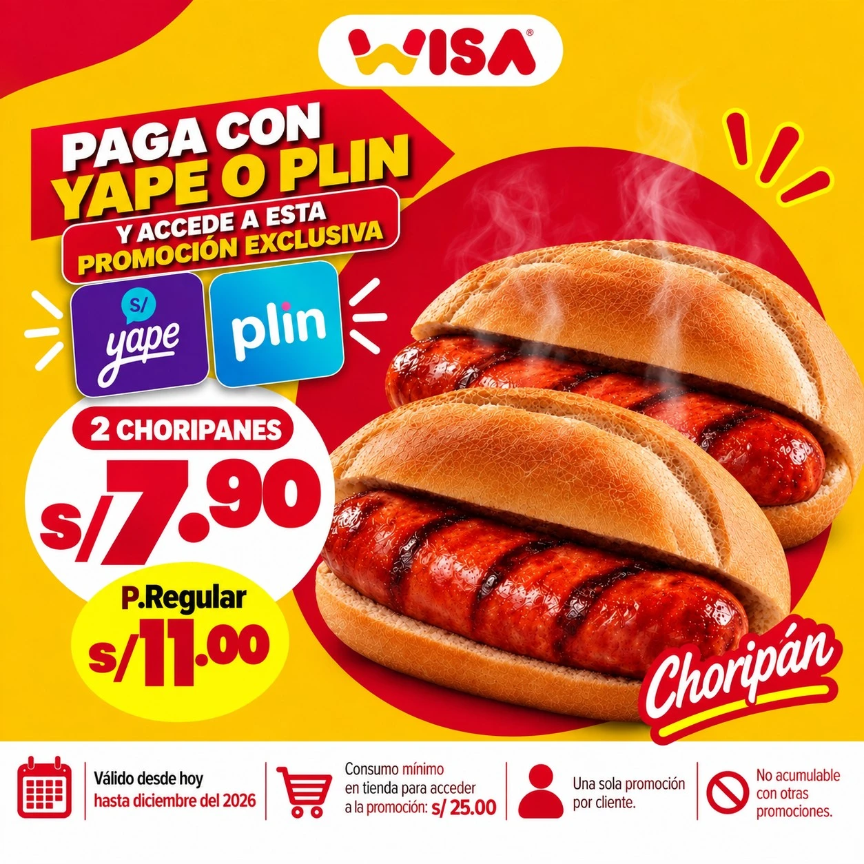 Promo Choripan (Yape/Plin)
