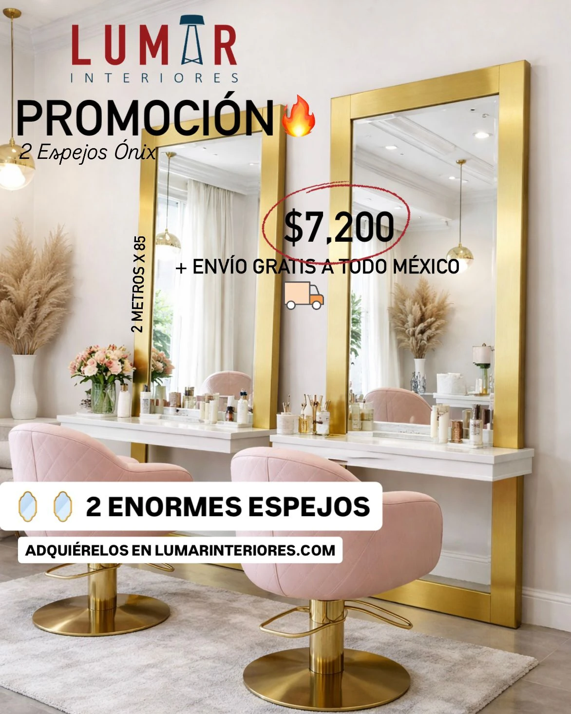 Set de 2 Espejos ONIX 200x85 cm 5