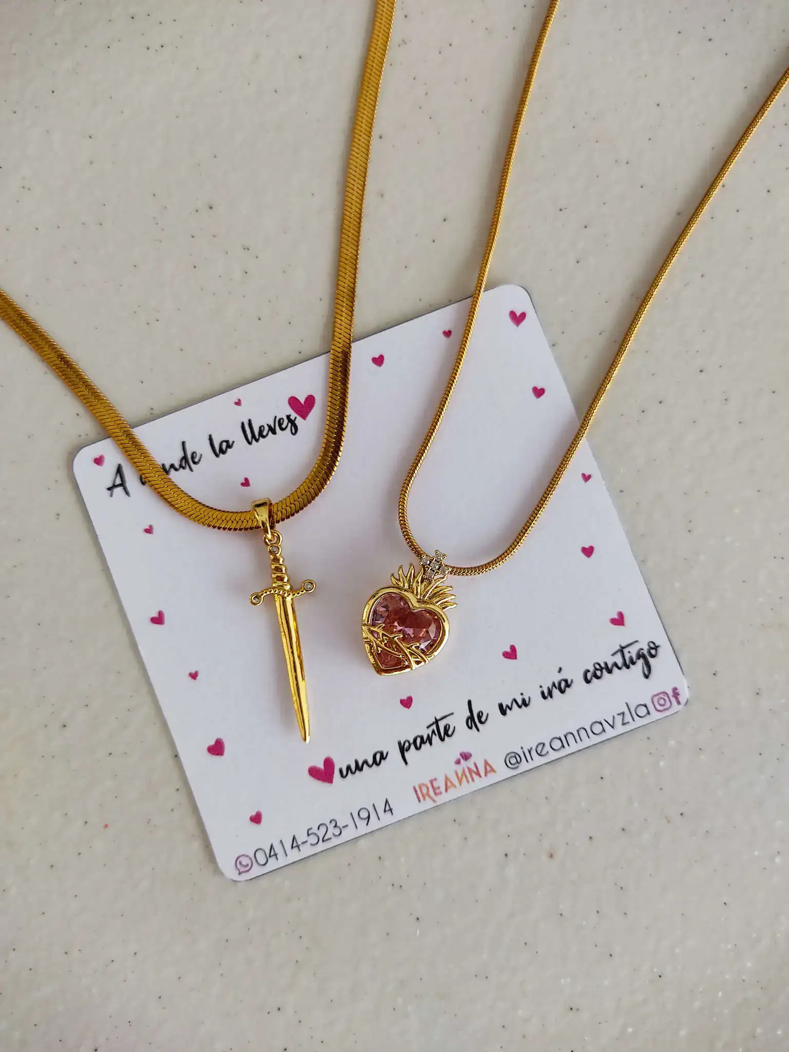 Cadenas corazón espada 🤍🗡️ 4