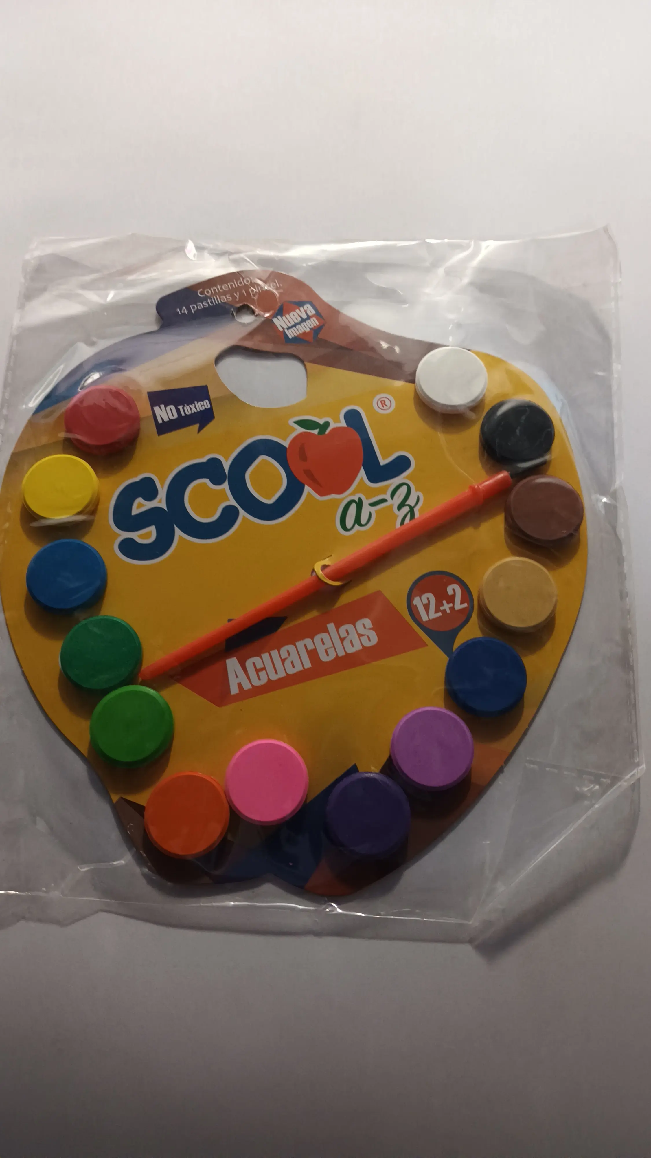 ACUARELAS SCOOL 14 PASTILLAS