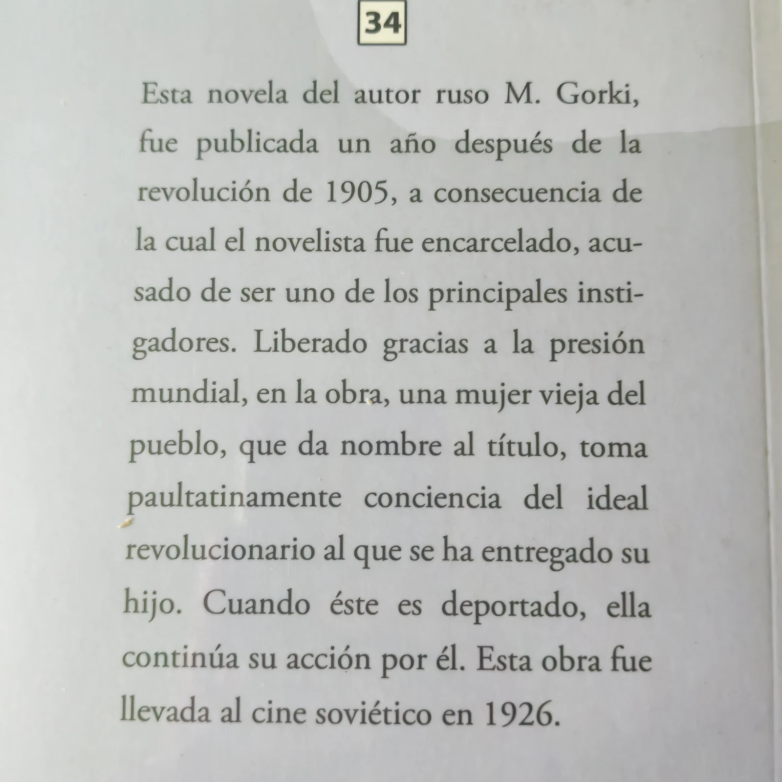La madre, Maximo Gorki, nuevo 2