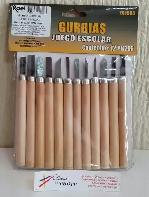 Gurbias 12 piezas de mango de madera 2
