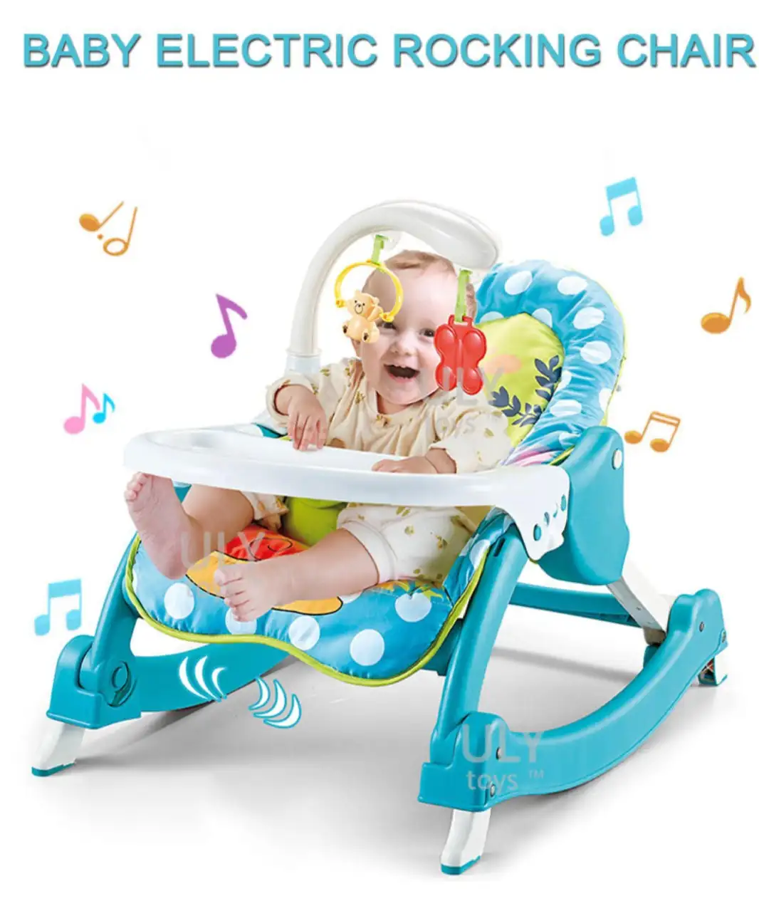 Silla Mecedora, Vibradora y Musical 3 en 1 2