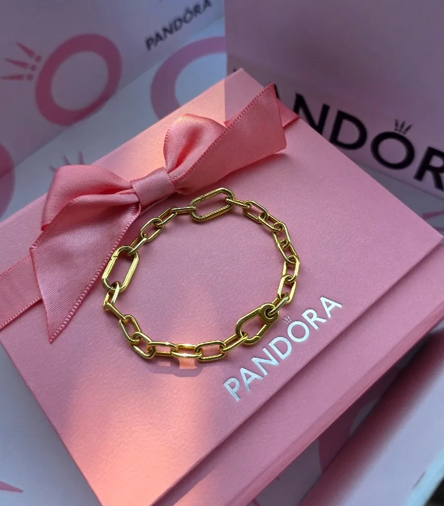 Pandora me link Gold-Plated 14k bracelet  2