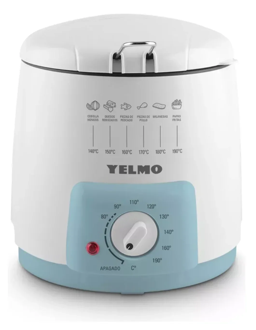 Freidora Eléctrica YELMO FR7300 0.9l Blanca 220v