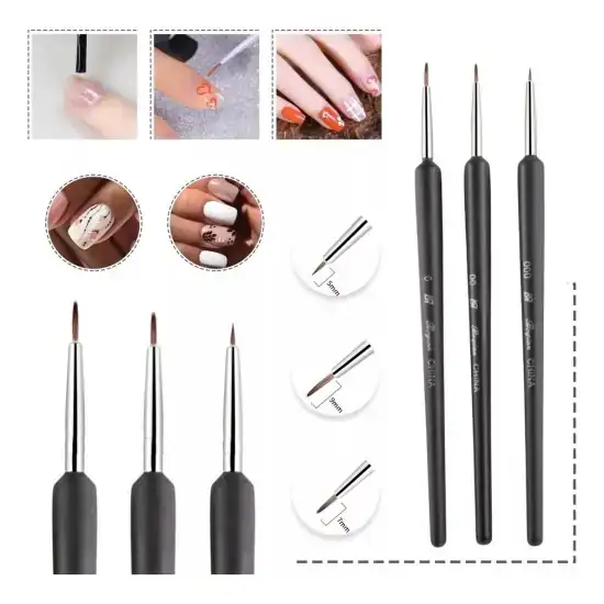 Pincel Liner x3 para Pincelada