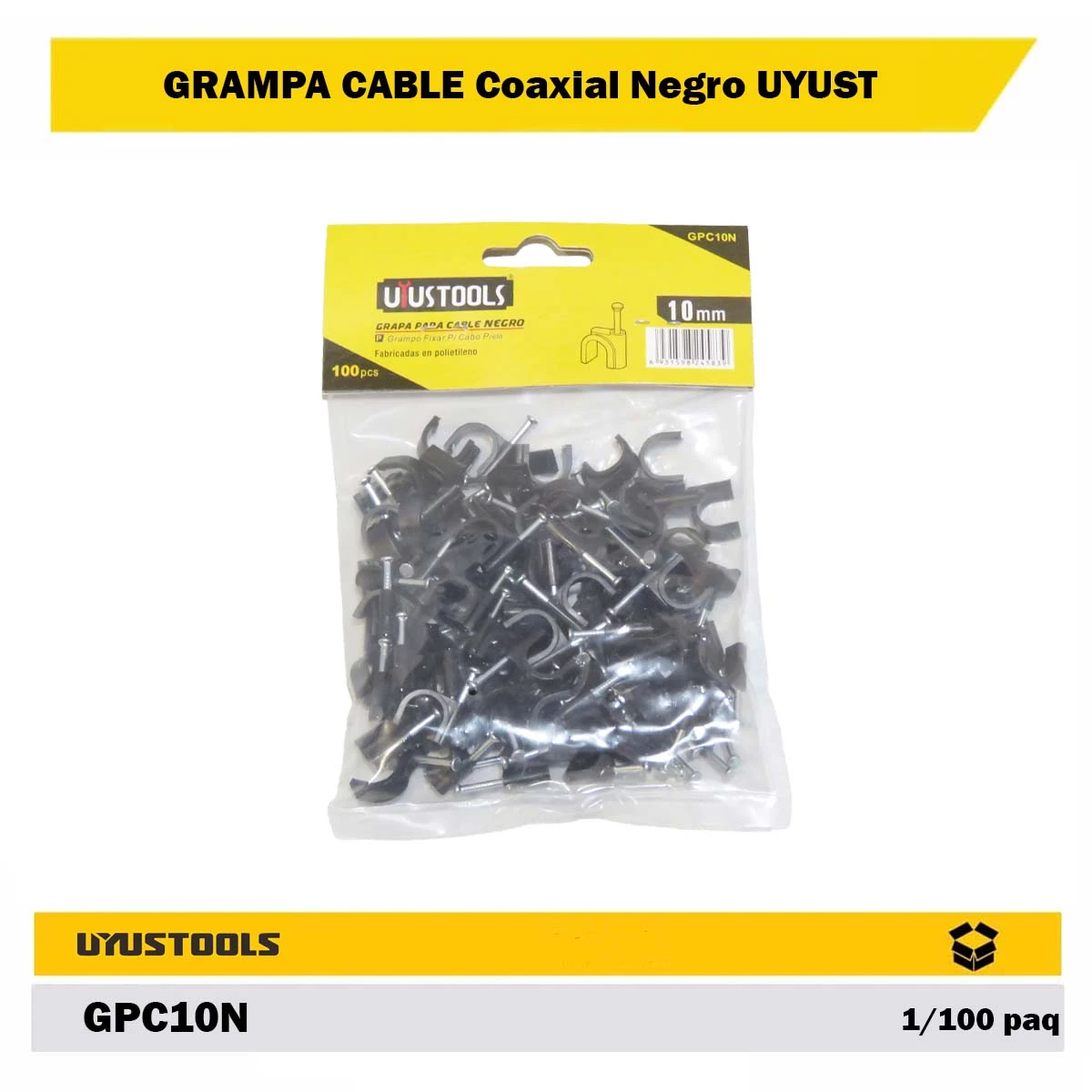 GRAMPA CABLE Coaxial Negro UYUST
