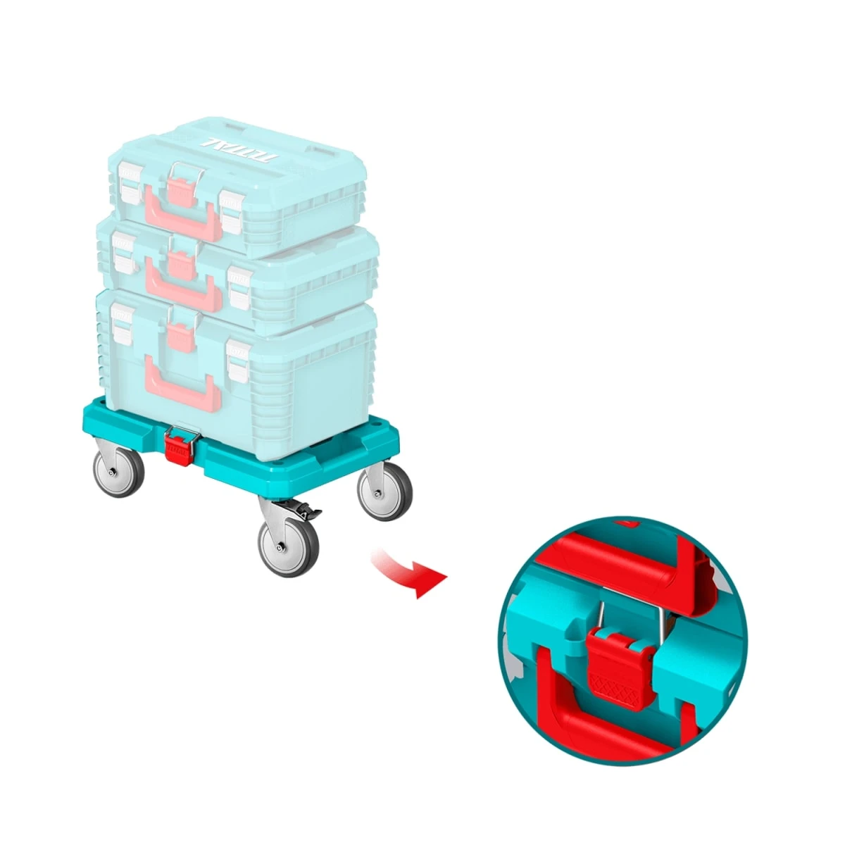Base con ruedas para caja de herramientas soporta 100kg total 3
