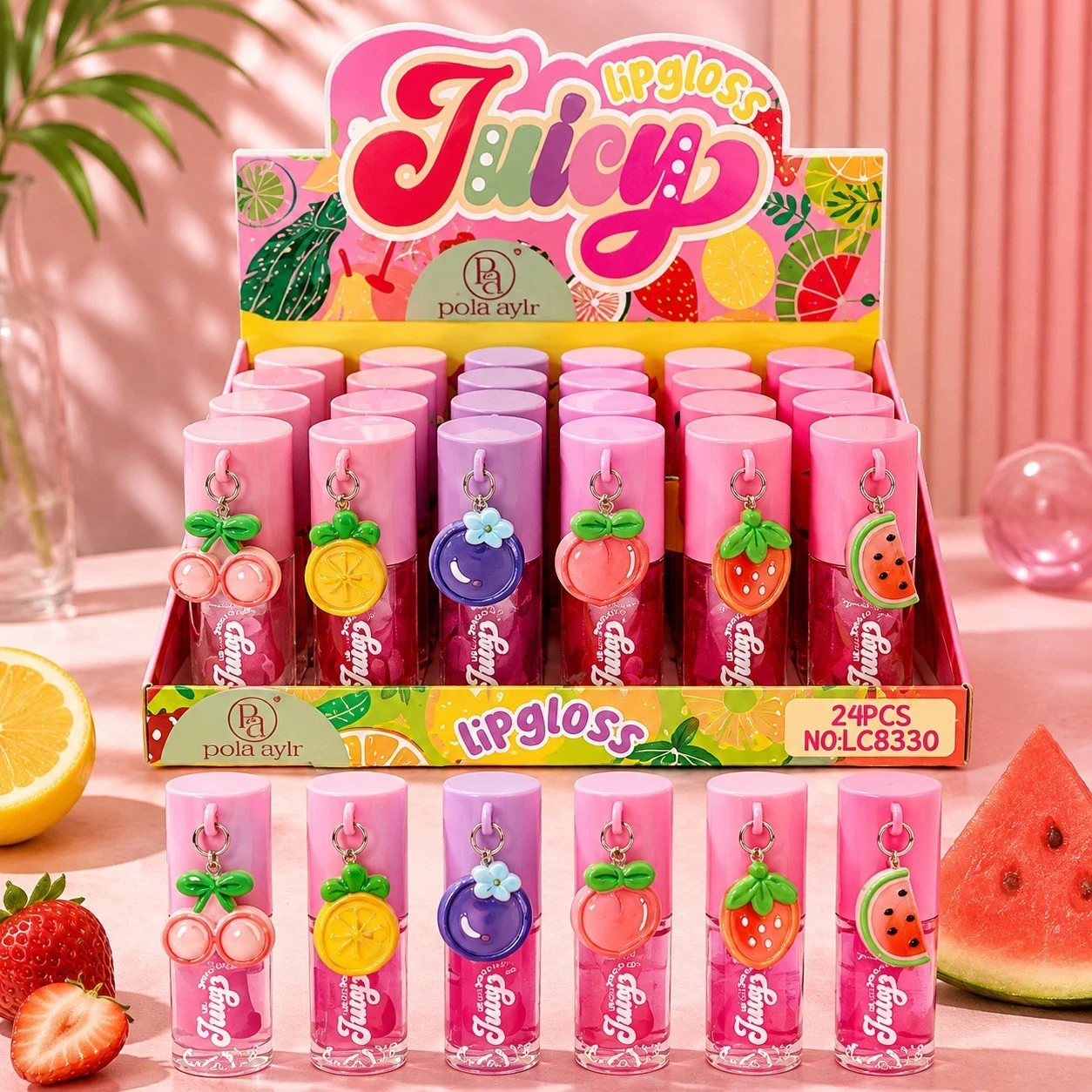 LIP GLOSS FRUTAS CON PIN