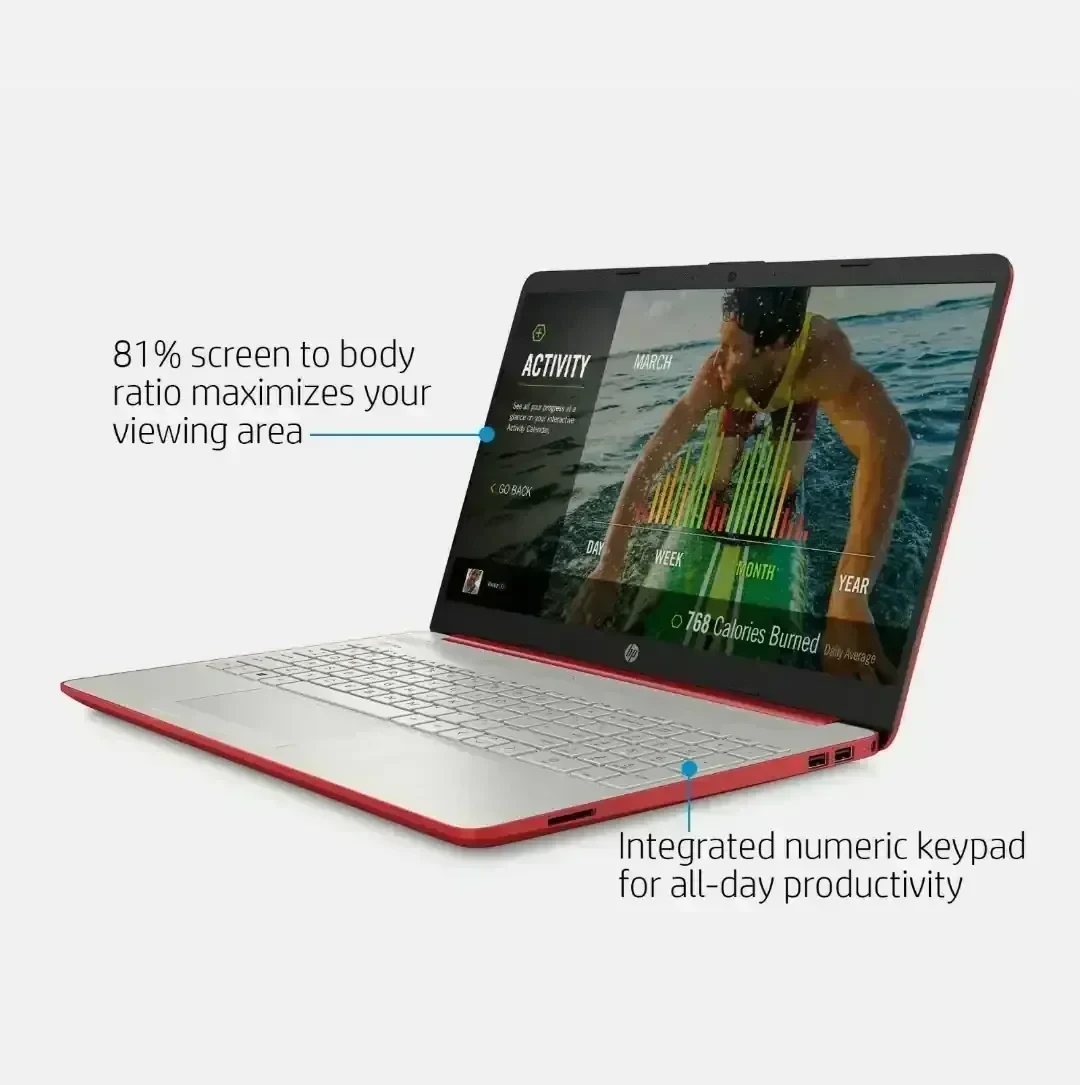 Laptop HP 15.6" Red 3