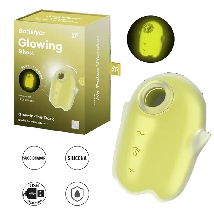 Glowing Ghost Succionador con brillo en la oscuridad