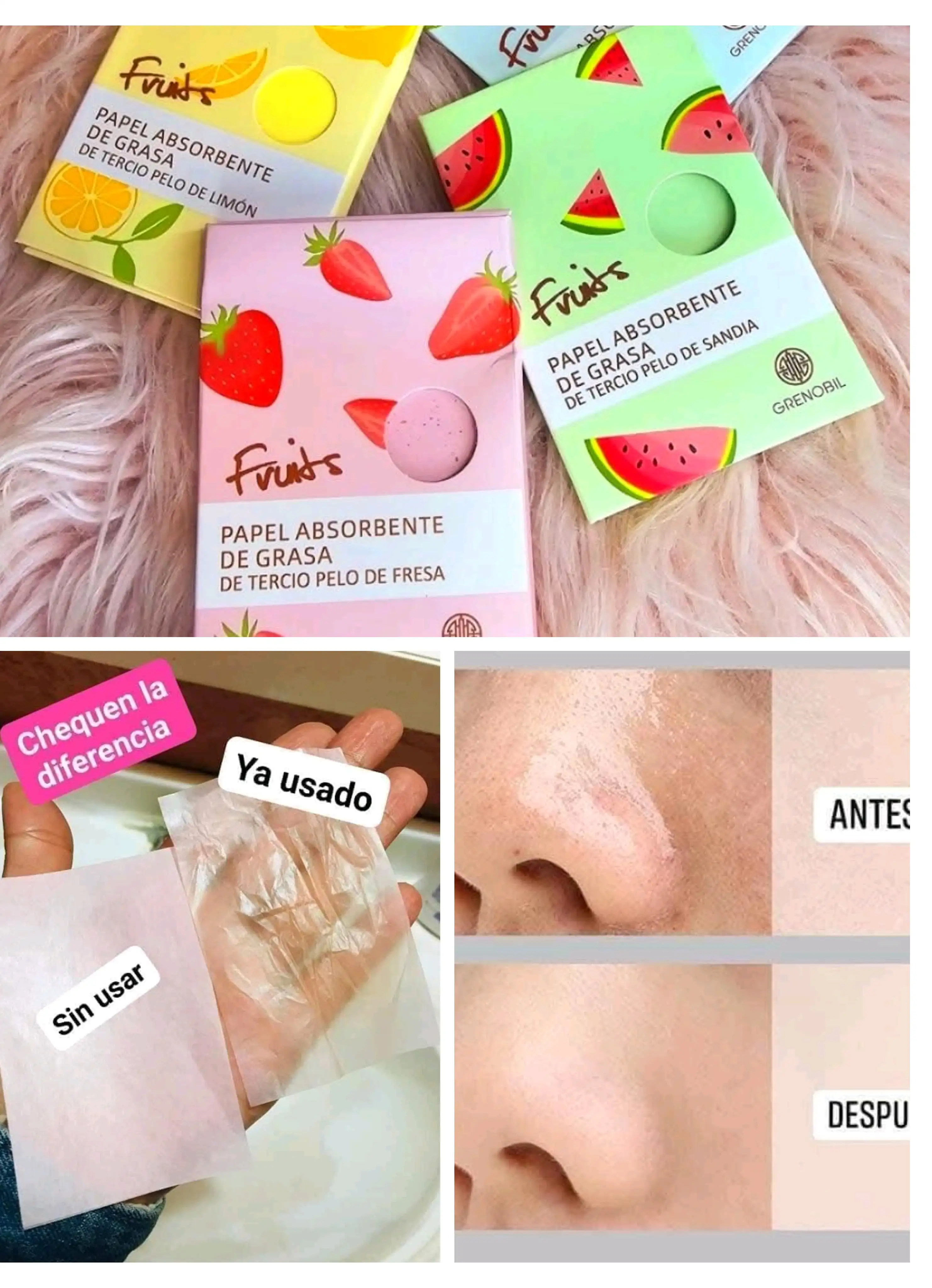 Papel absorbente de grasa 
