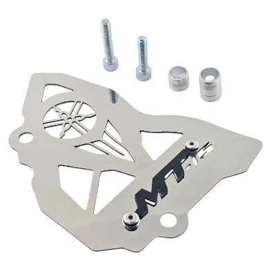 MT 15 P. piñon acero cromado logo 3d negro ML