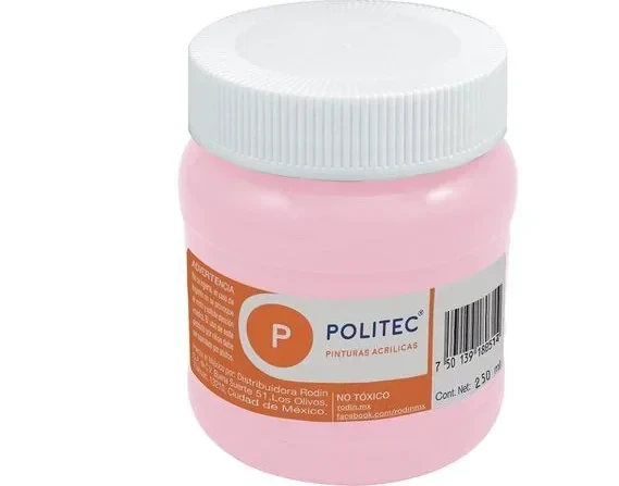 Politec pintura rosa pastel  frasco 20 ml