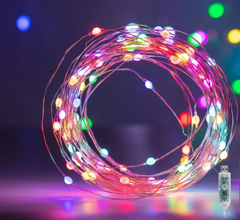 Luces Micro LED P/DECORACION Multicolor 100 5 Metros
