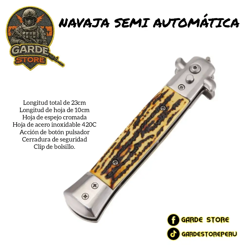 NAVAJA STILETTO SEMI AUTOMÁTICA  3