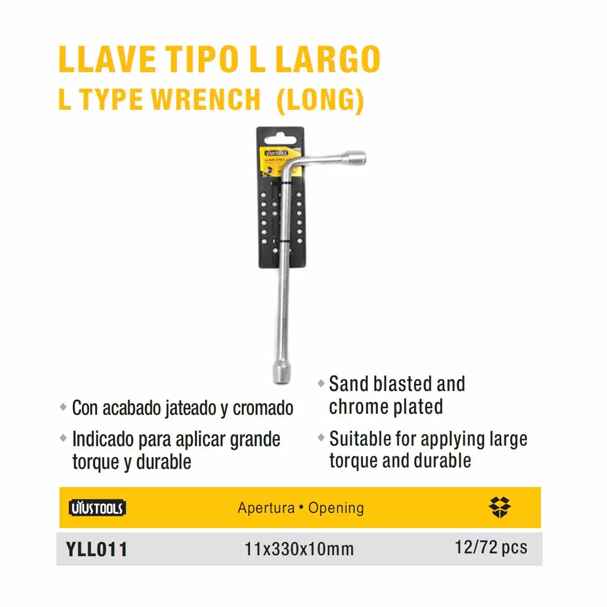 LLAVE L UYUST (PIPA) 11MM