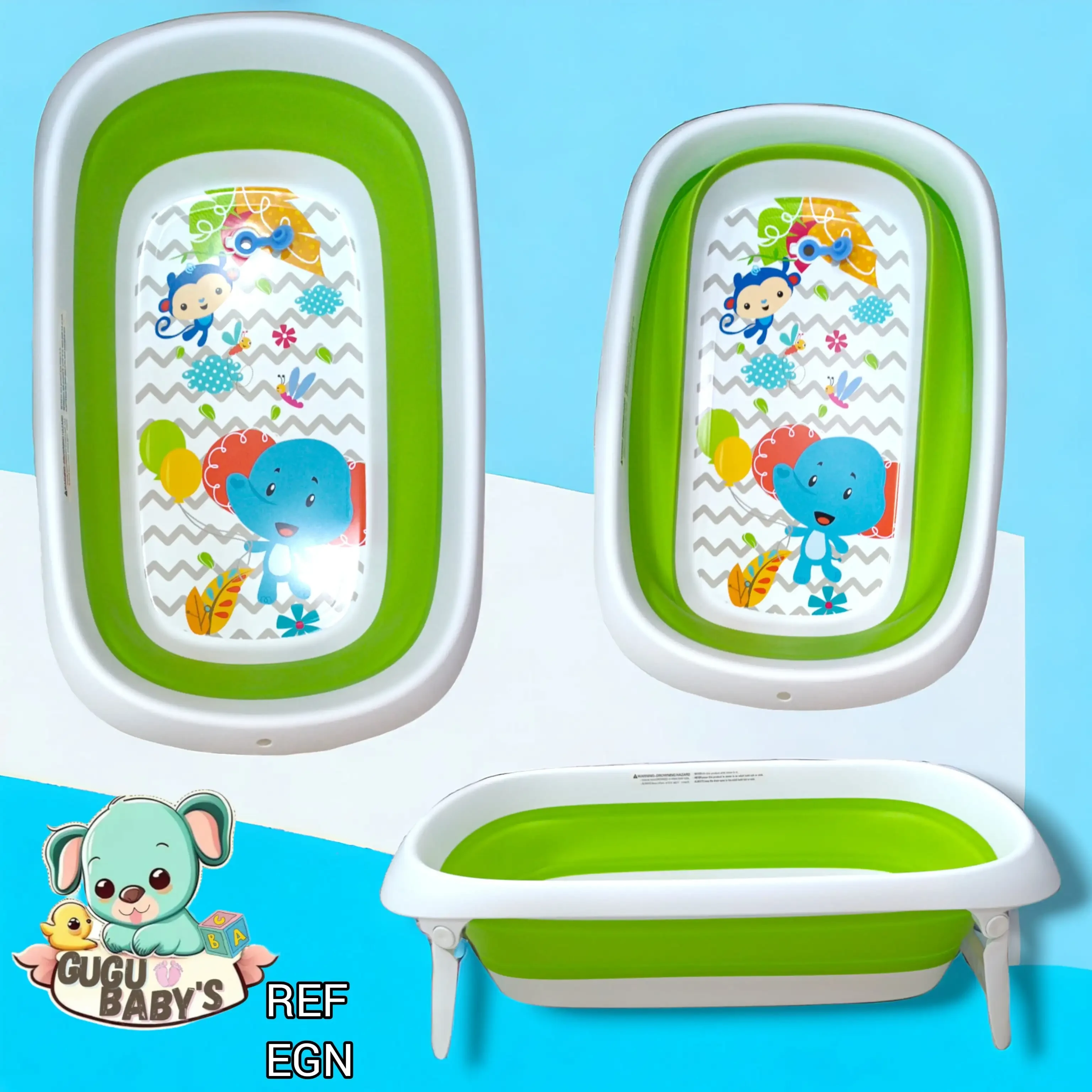Bañera plegable niño