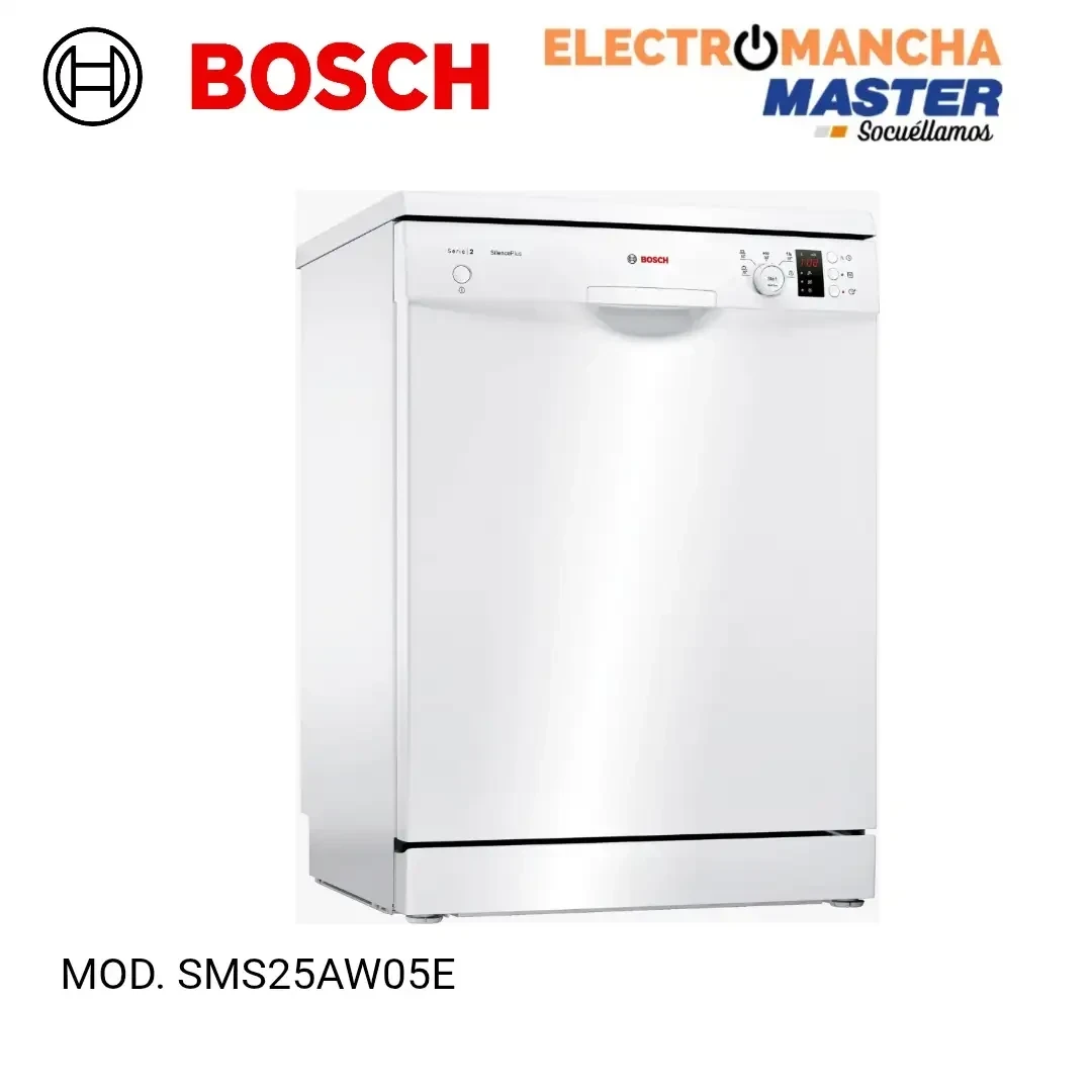 LAVAVAJILLAS BOSCH SMS25AW05E 12 CUBIERTOS BLANCO CLASE E 