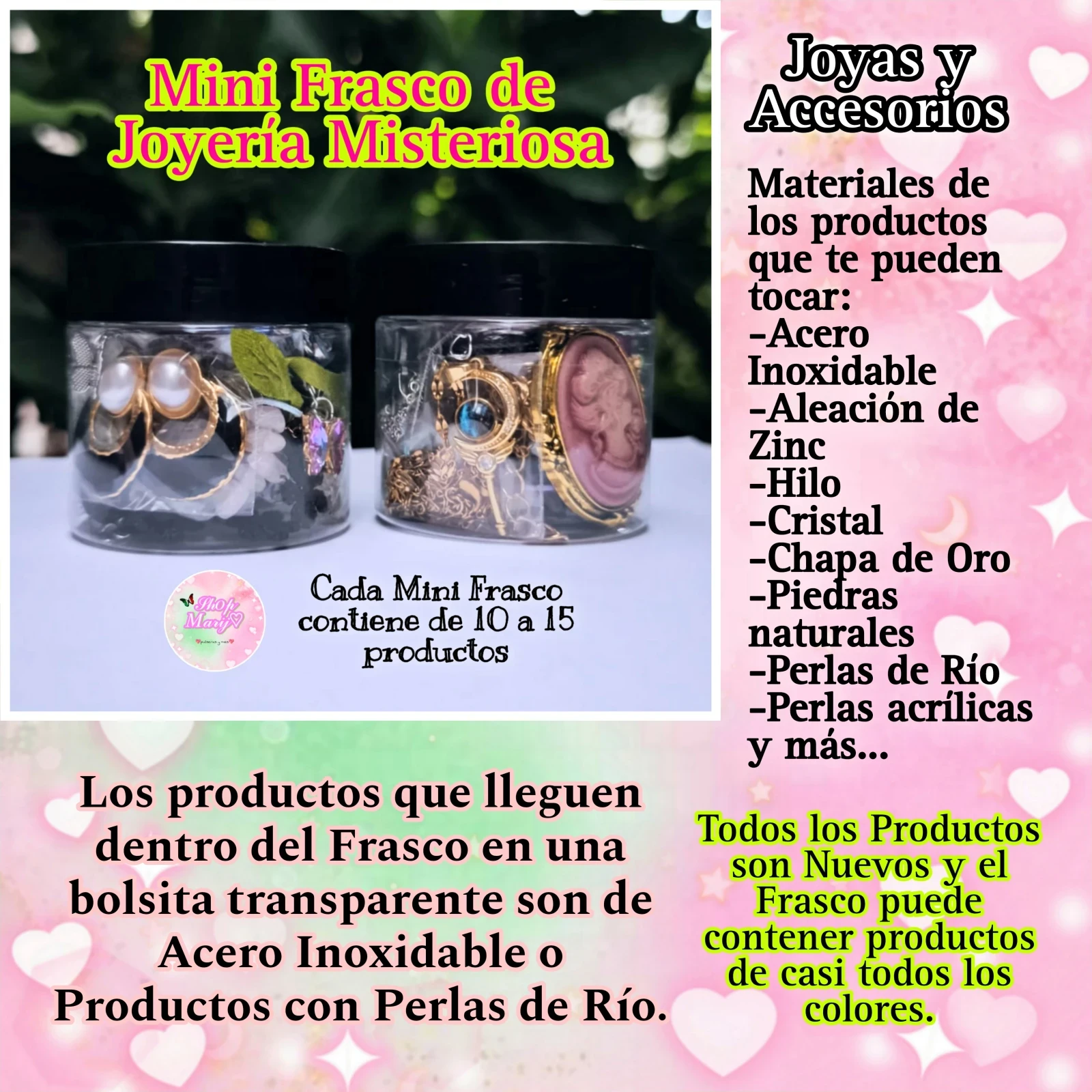 Mini Frasco de Joyería Misteriosa 2
