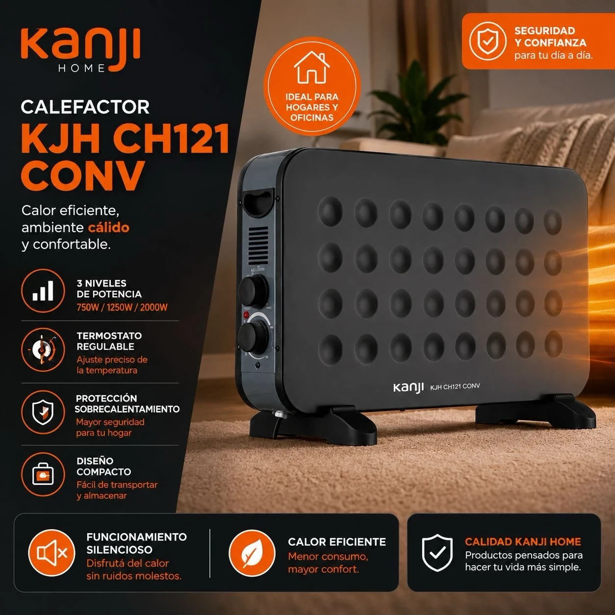 CALEFACTOR KANJI KJH CH121 CONV